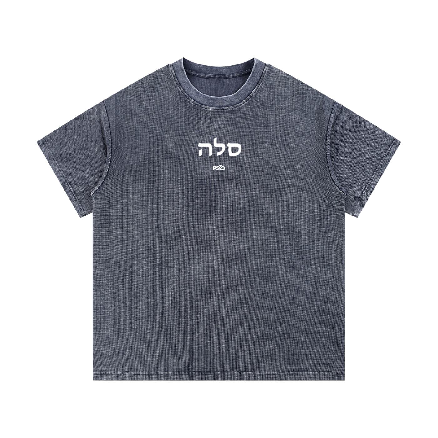 PS23 Hebrew Selah Mineral Wash Waffle Knit T-Shirt