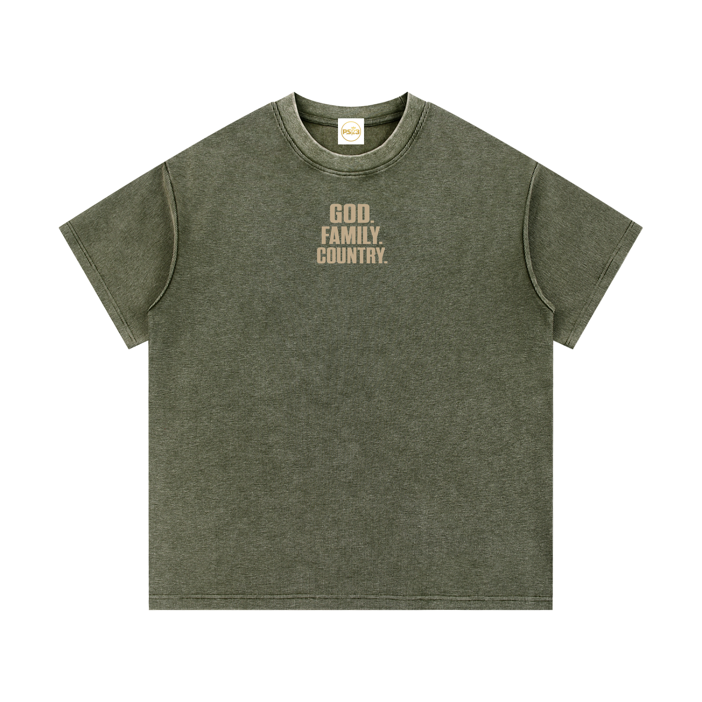 PS23 GFC Mineral Wash Waffle Knit T-Shirt