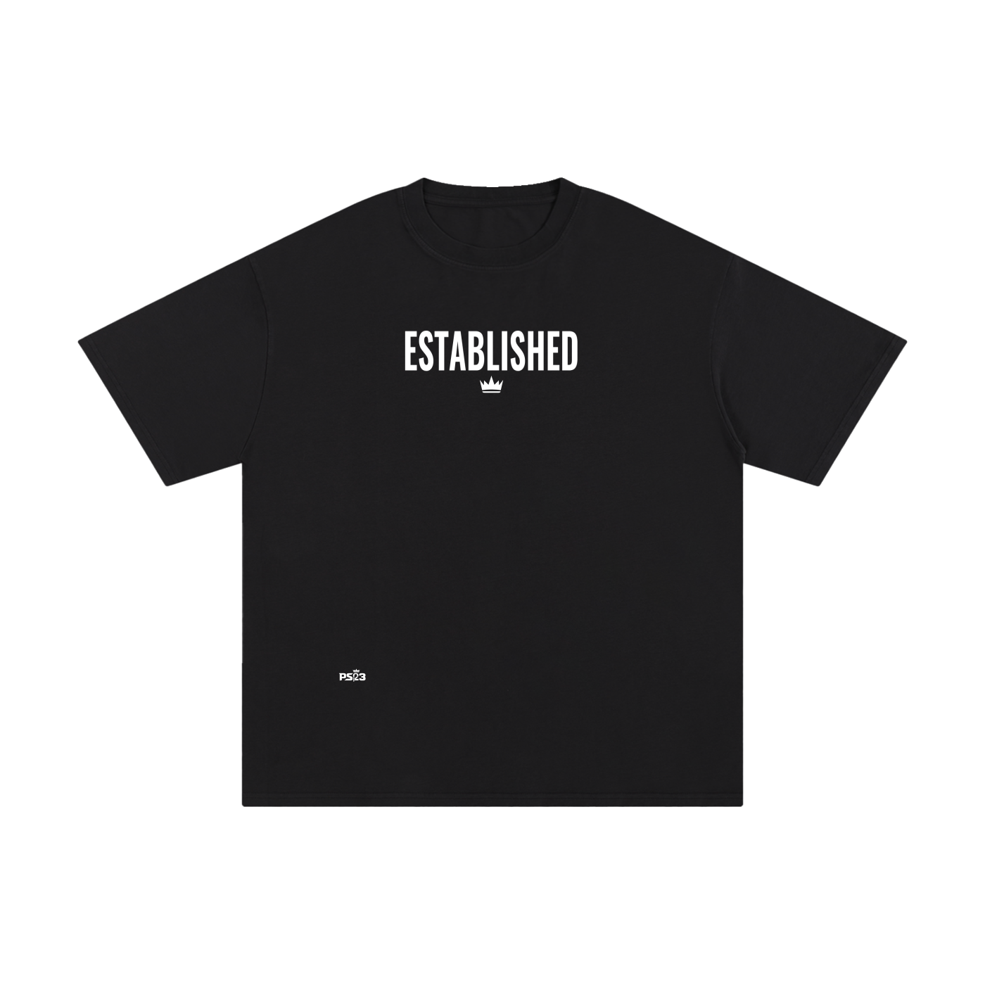 PS23 Established Unisex Pure Cotton T-Shirt