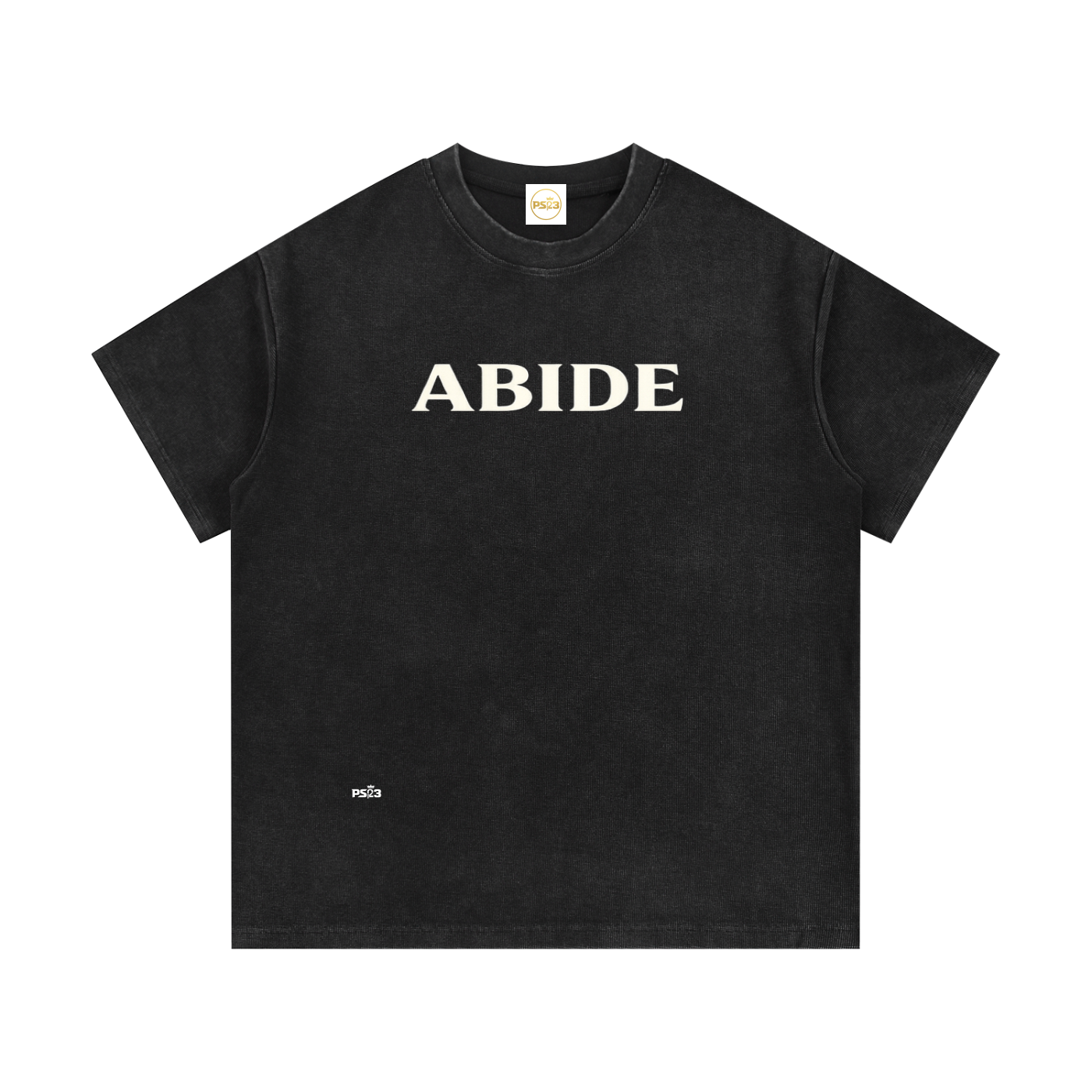 PS23 Abide Mineral Wash Waffle Knit T-Shirt