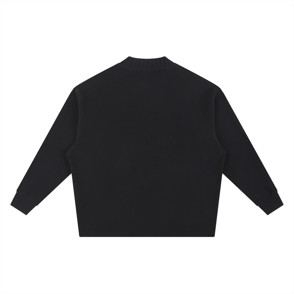 PS23 Hebrew Disciple Beige Ink Knitted Round Neck Oversize Sweatshirt