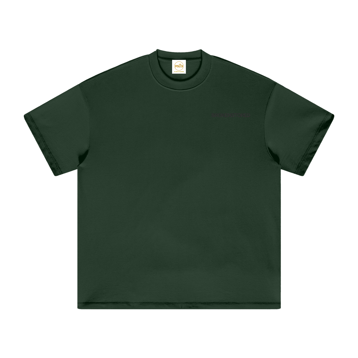 PS23 Embroidery Brokenstored Heavyweight Earth Tone T-Shirt