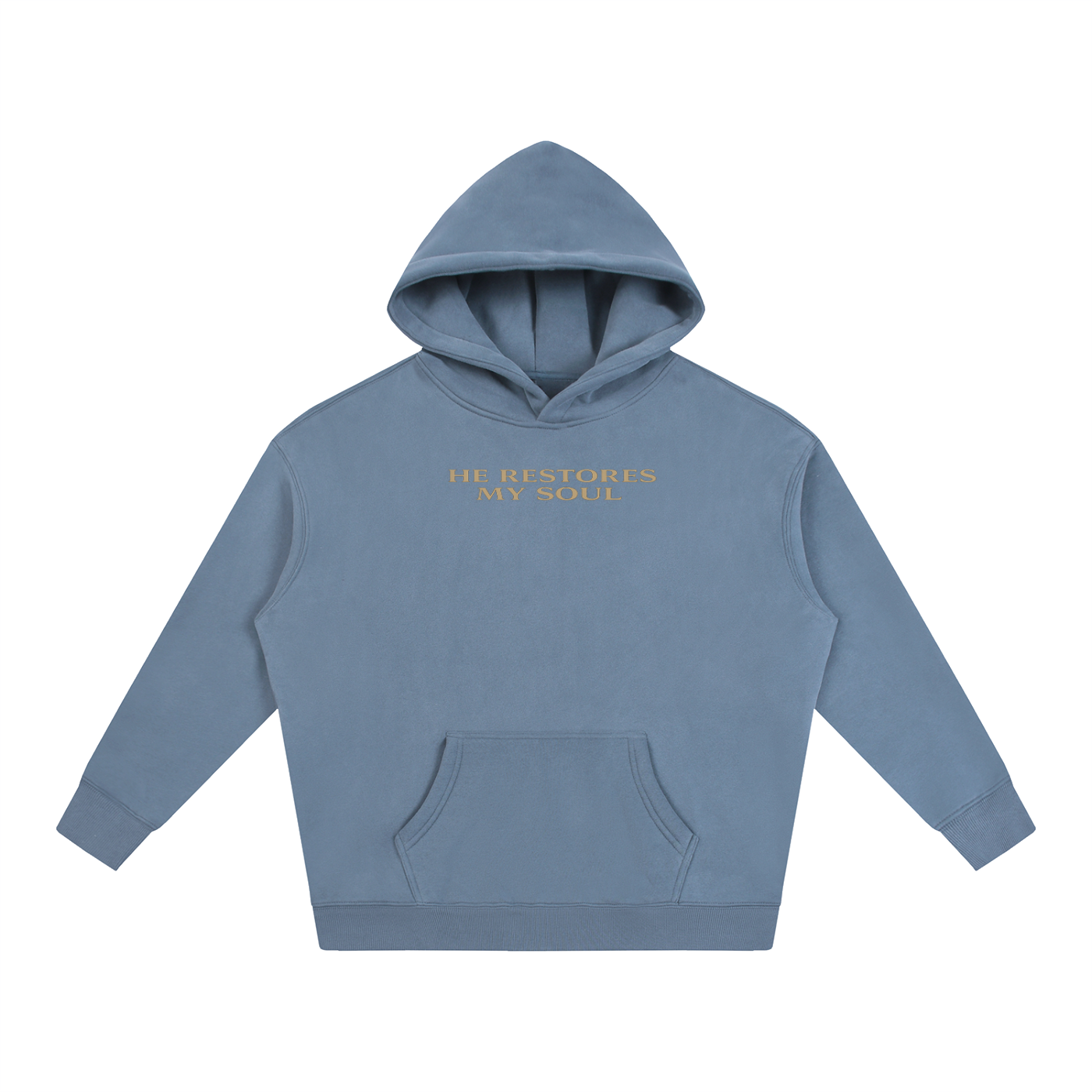 PS23 He restores my soul Oversize Fleeced Hoodie