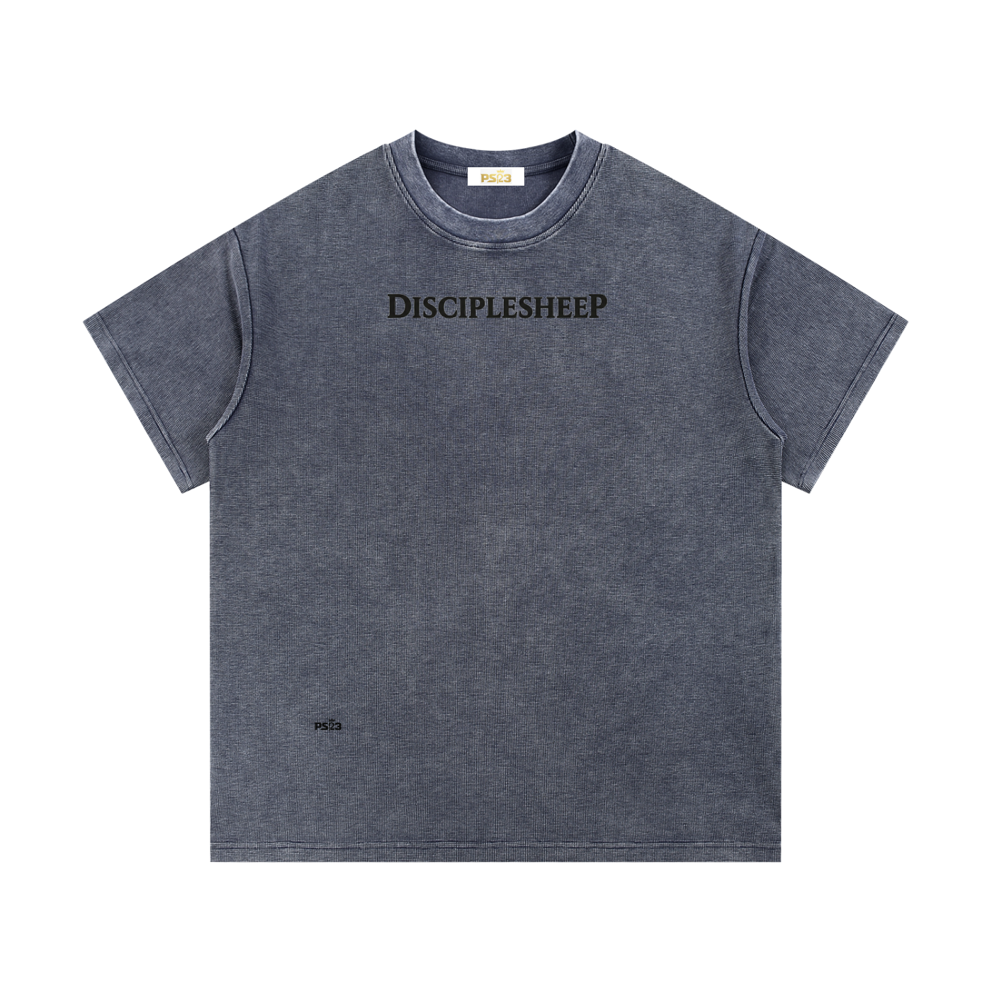 PS23 DisciplesheeP Mineral Wash Waffle Knit T-Shirt