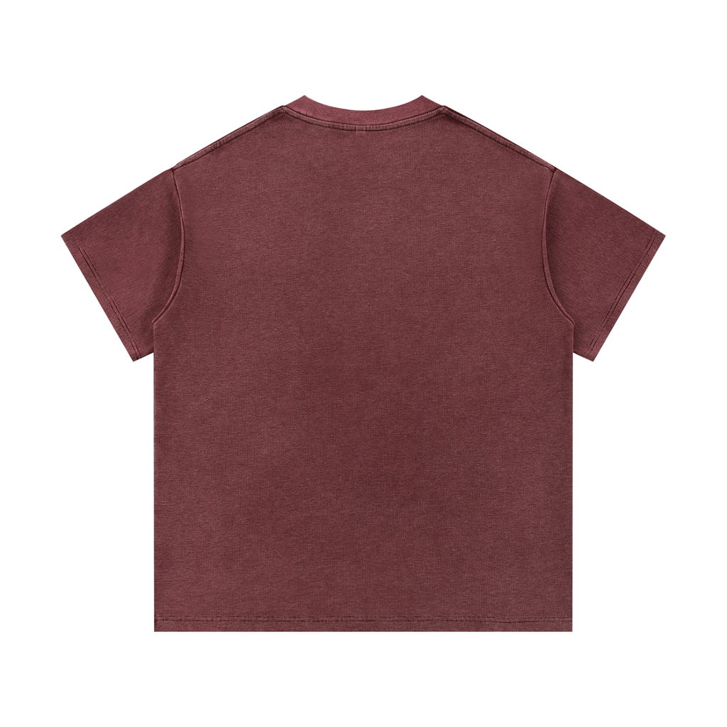 PS23 Brokenstored Mineral Wash Waffle Knit T-Shirt