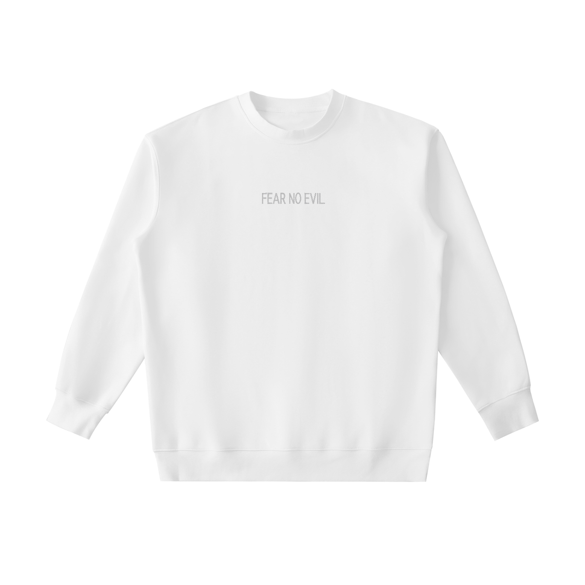 PS23 Embroidery Fear no evil Essential Heavyweight Crewneck Sweatshirt