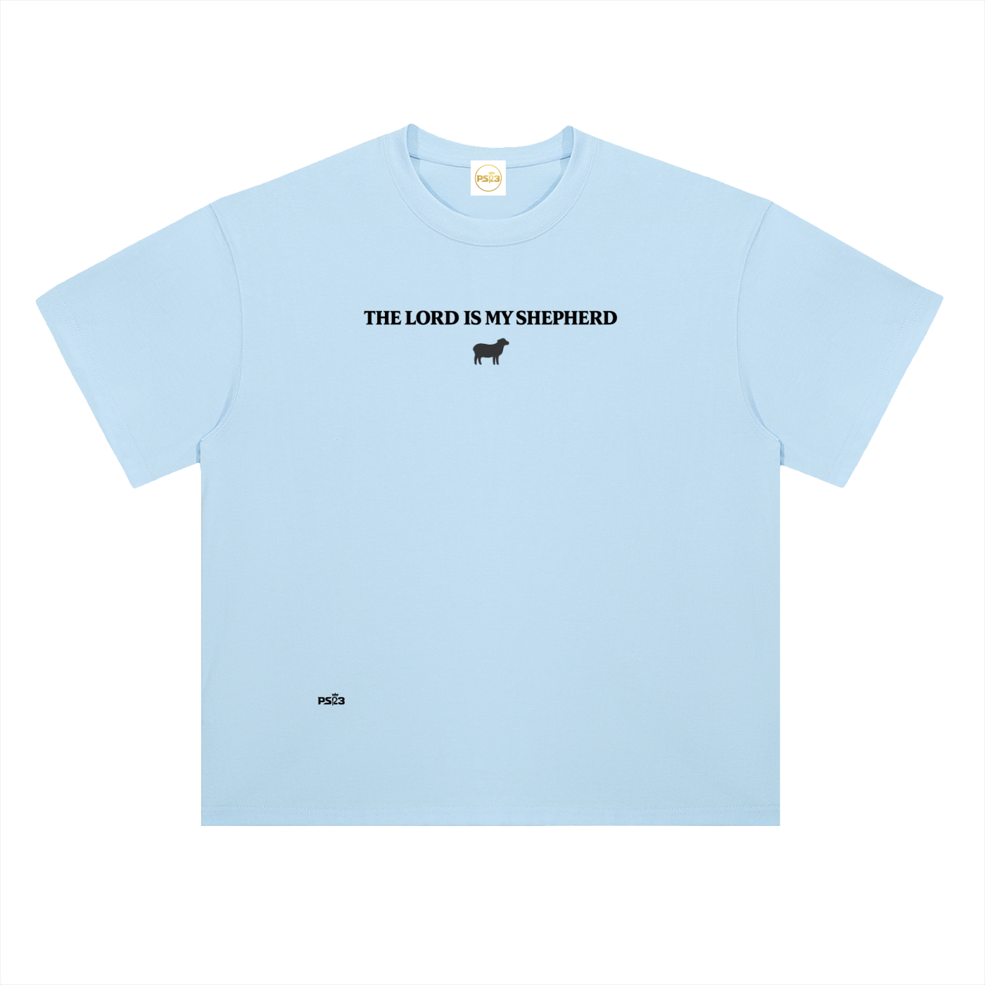 PS23 The Lord is my shepherd Heavyweight Drop Shoulder Cotton T-Shirt