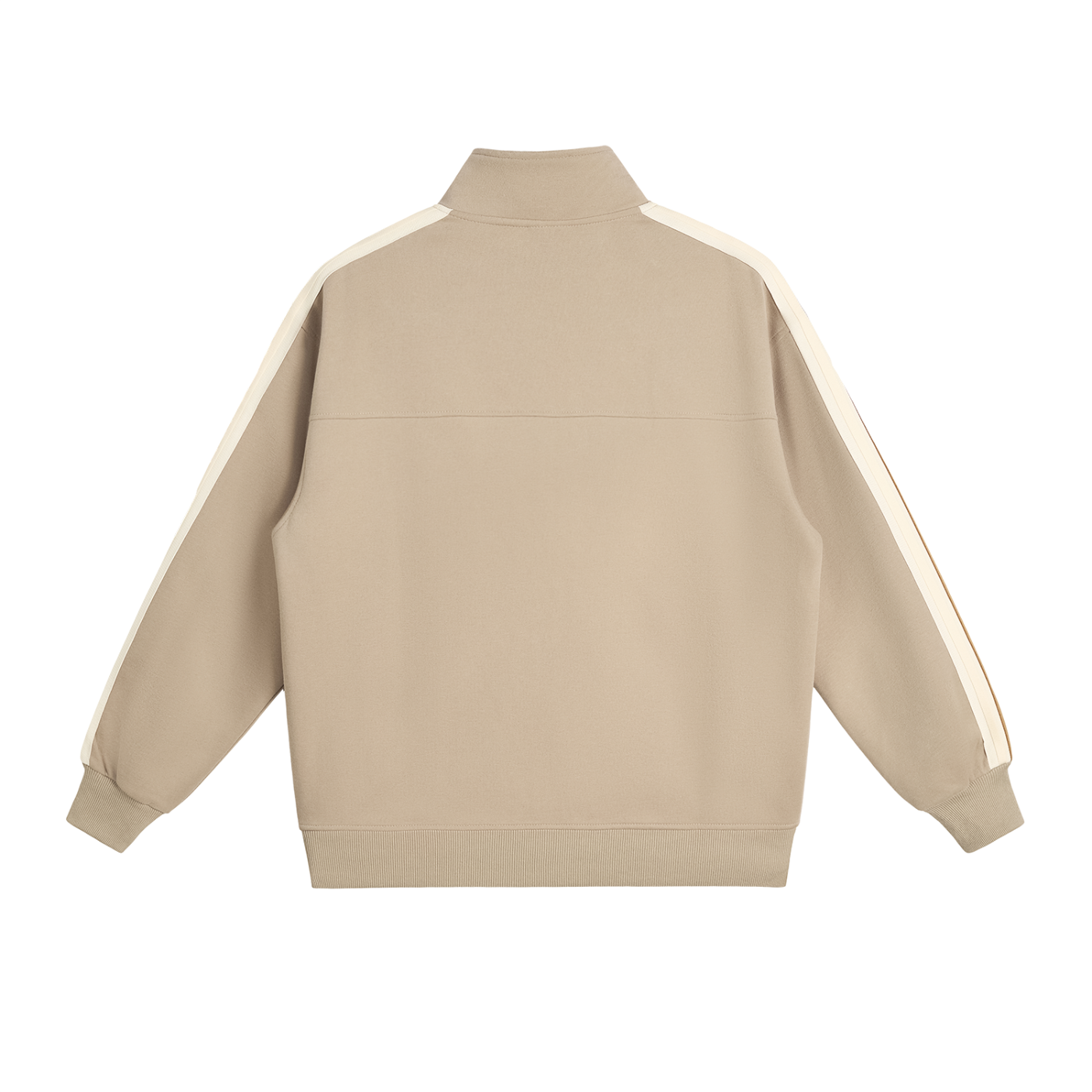 PS23 Hebrew Love Contrast Side-Stripe Stand Collar  Jacket