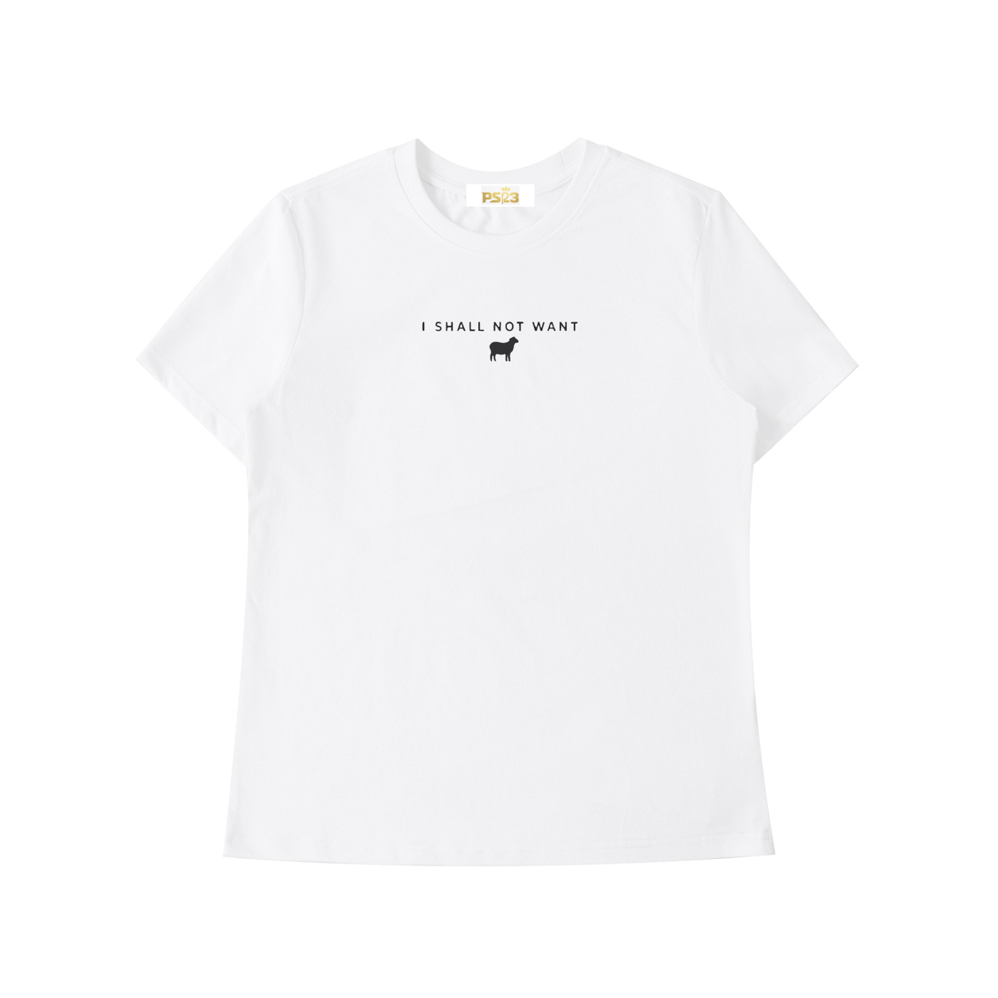 PS23 Women I shall not want Essential Standard Shoulder T-Shirt