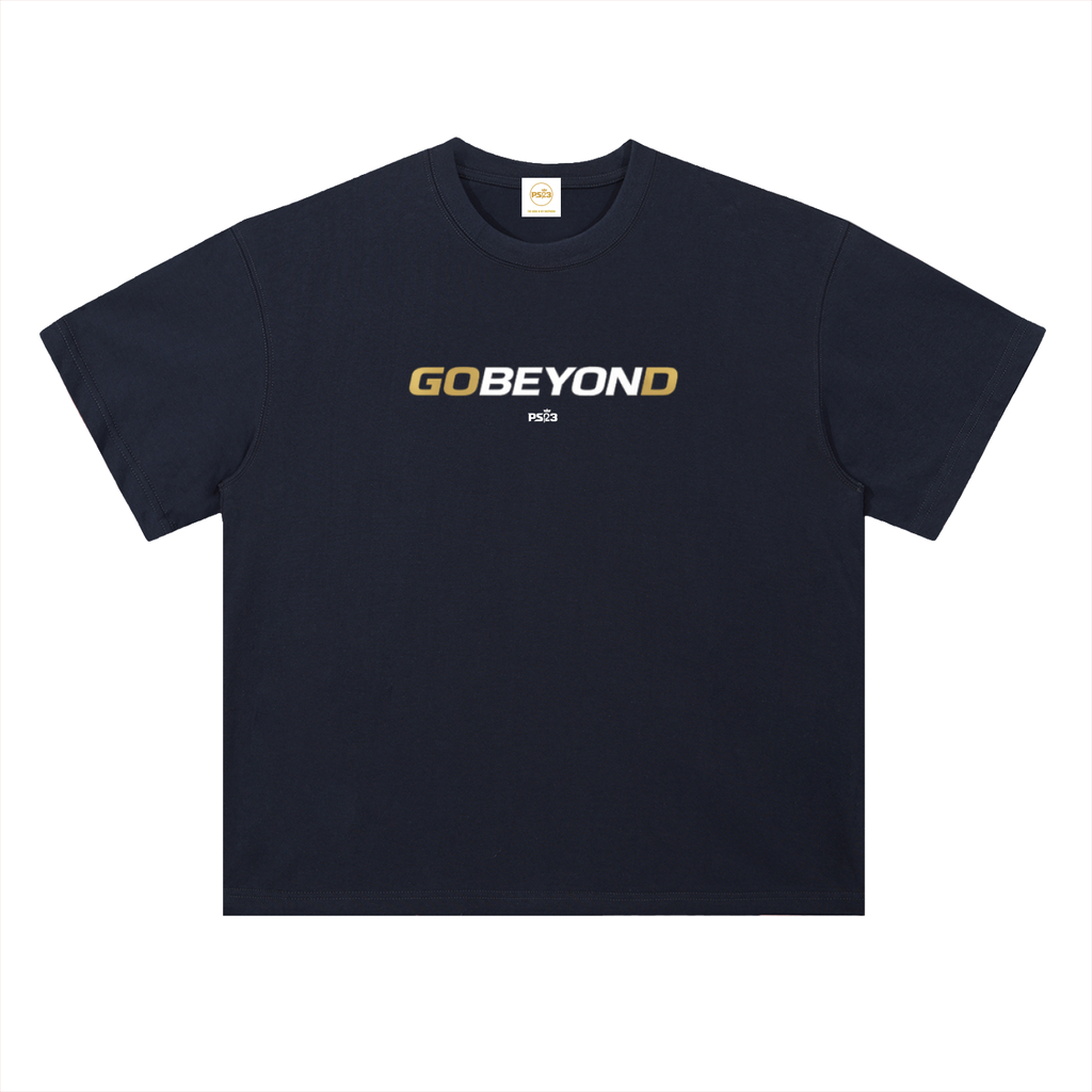 PS23 GOBEYOND Heavyweight Drop Shoulder Cotton T-Shirt