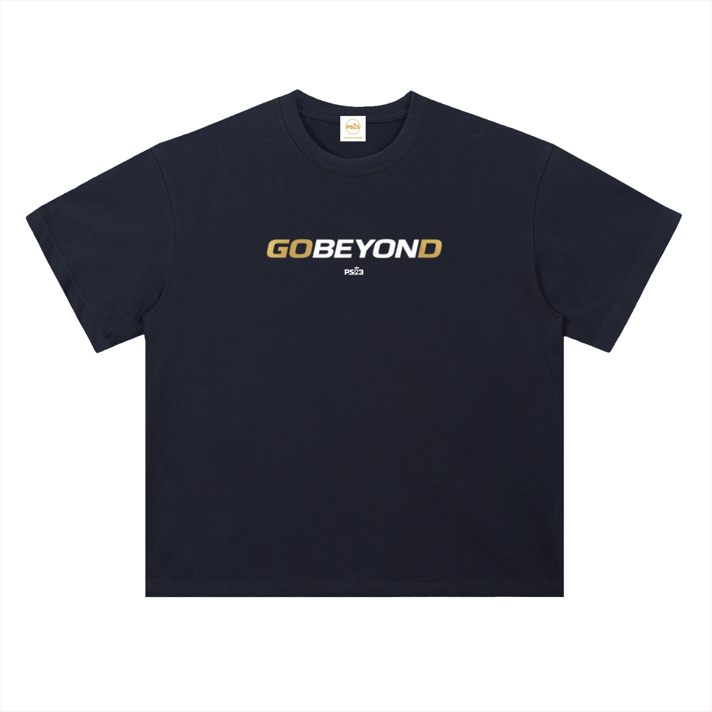 PS23 GOBEYOND Heavyweight Drop Shoulder Cotton T-Shirt