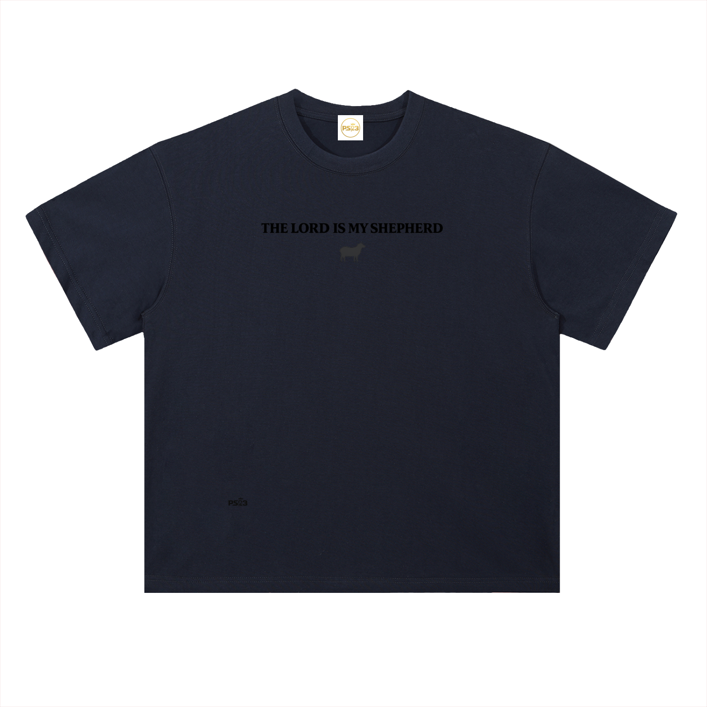 PS23 The Lord is my shepherd Heavyweight Drop Shoulder Cotton T-Shirt