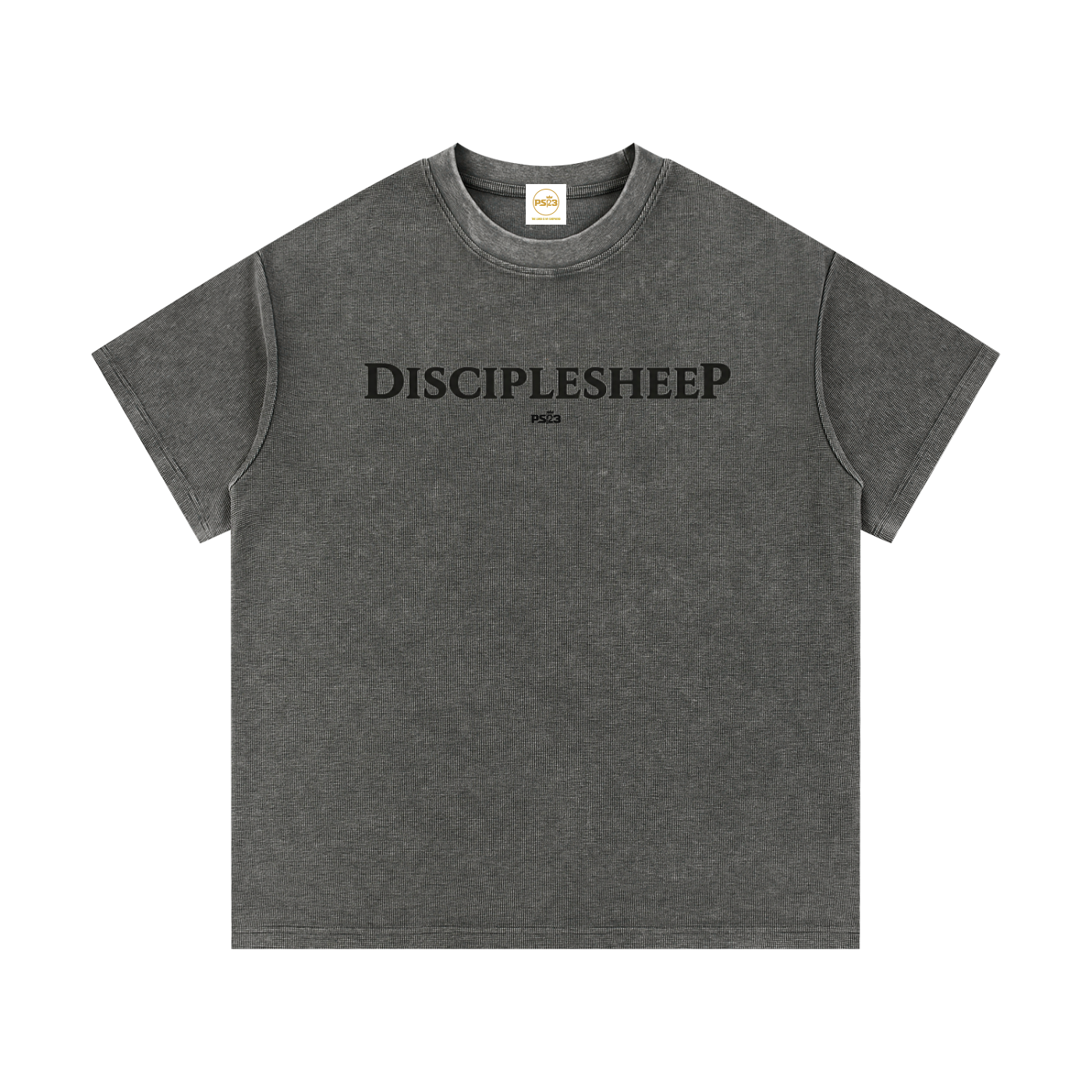 PS23 DisciplesheeP Mineral Wash Waffle Knit T-Shirt