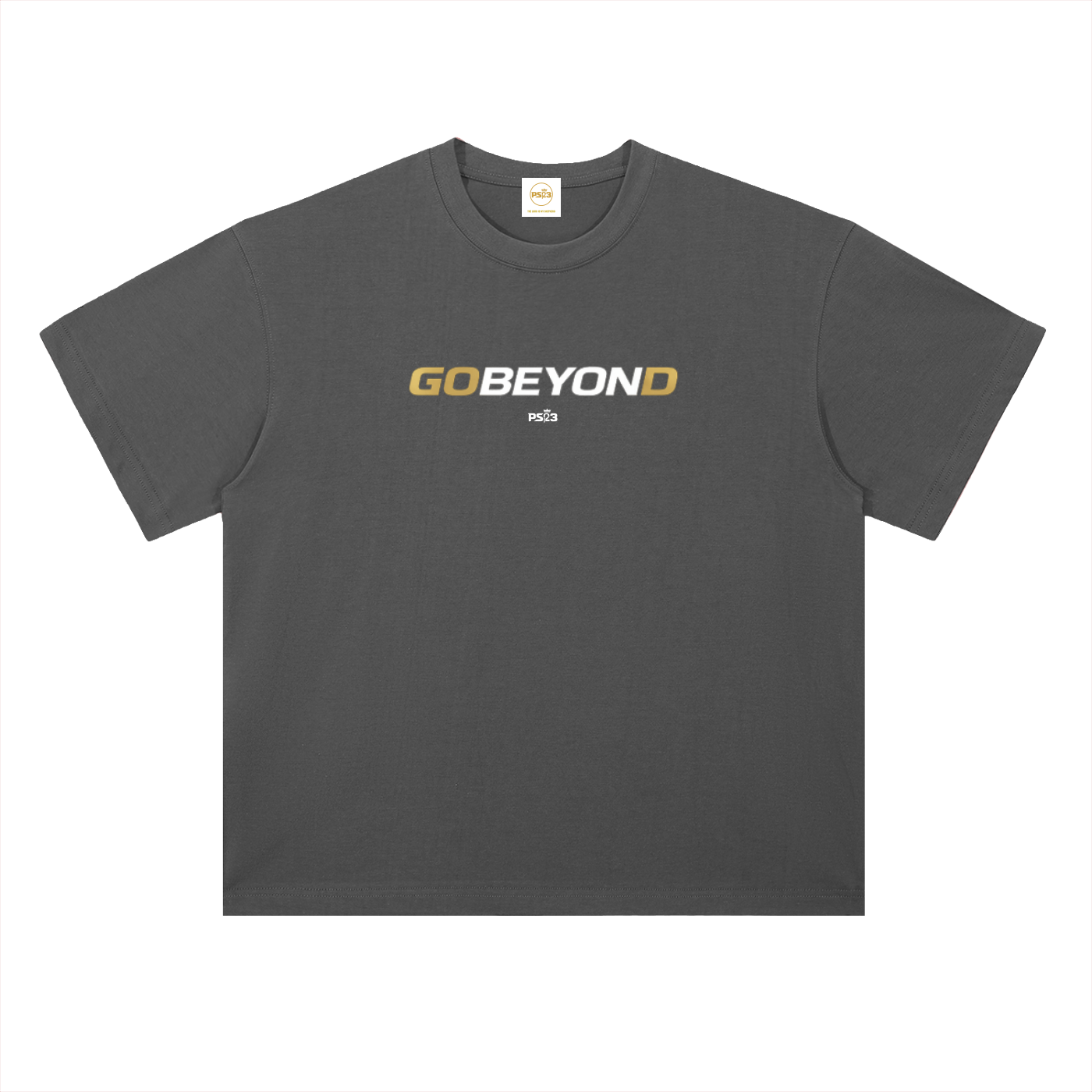 PS23 GOBEYOND Heavyweight Drop Shoulder Cotton T-Shirt