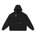 PS23 Fear no evil Boxy Button Placket Hoodie
