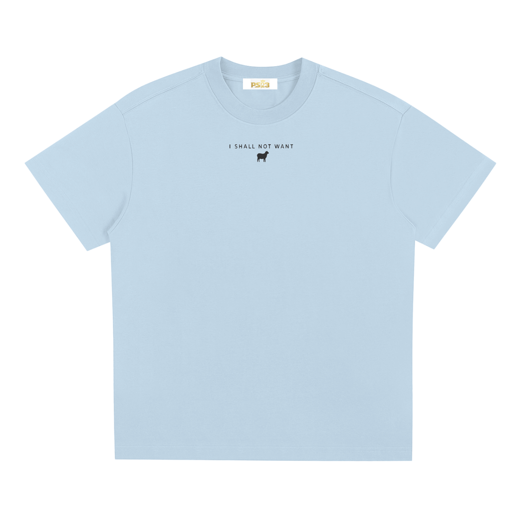 PS23 I shall not want black ink Sorona Quick-Dry Cooling T-Shirt