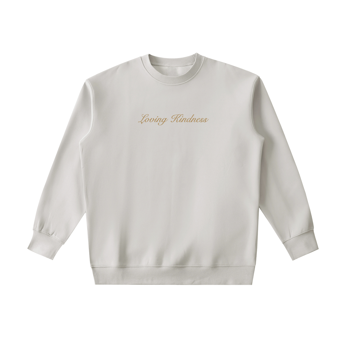 PS23 Embroidery Loving kindness Essential Heavyweight Crewneck Sweatshirt