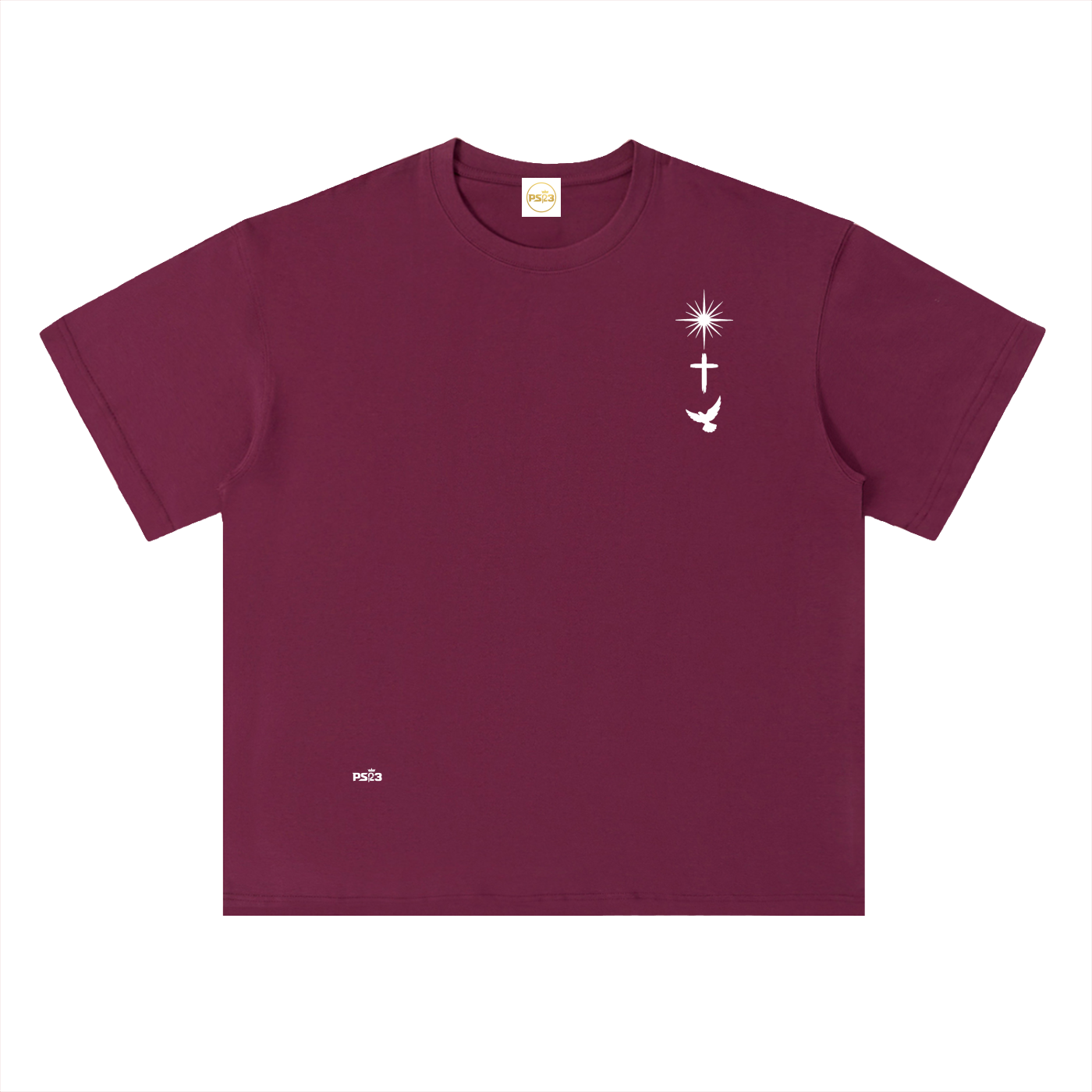 PS23 Trinity Heavyweight Drop Shoulder Cotton T-Shirt