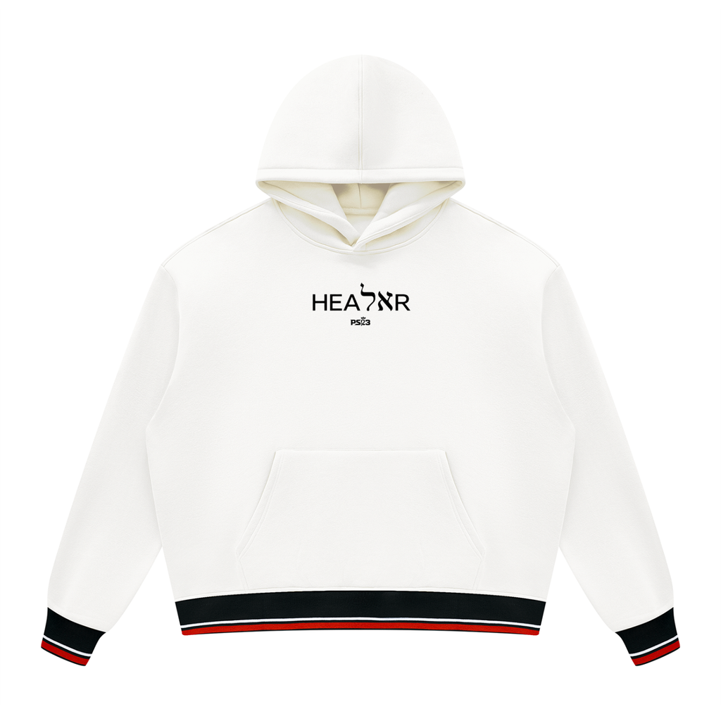 PS23 Bilingual Healer Unisex Oversized Color Block Fleece Hoodie