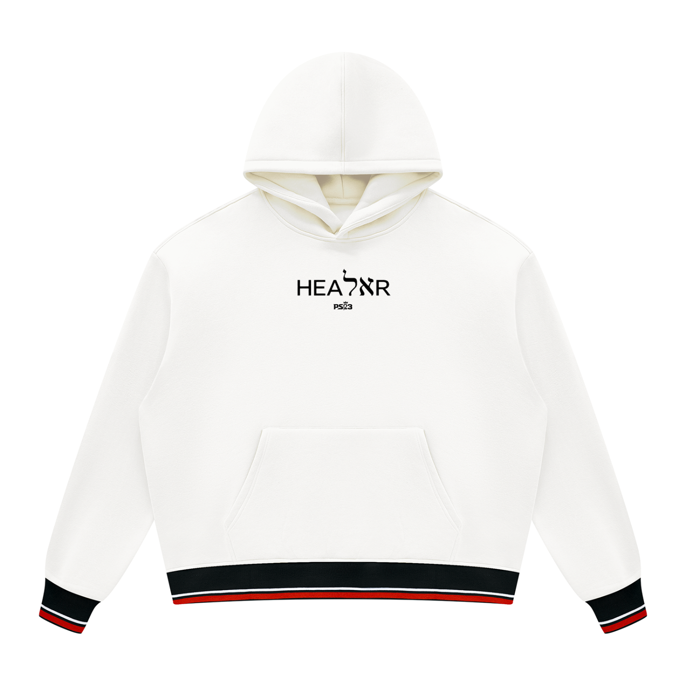 PS23 Bilingual Healer Unisex Oversized Color Block Fleece Hoodie