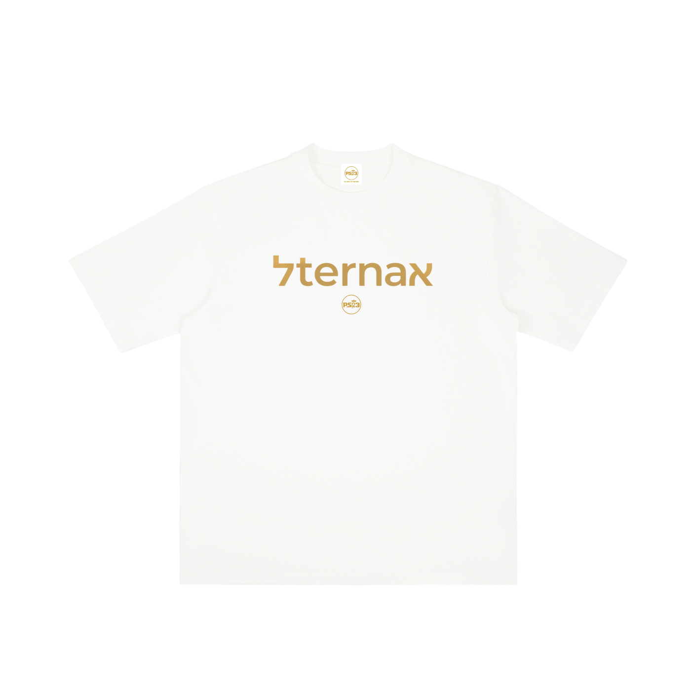 PS23 Bilingual Concept Eternal Vintage Wash Drop Shoulder T-shirt