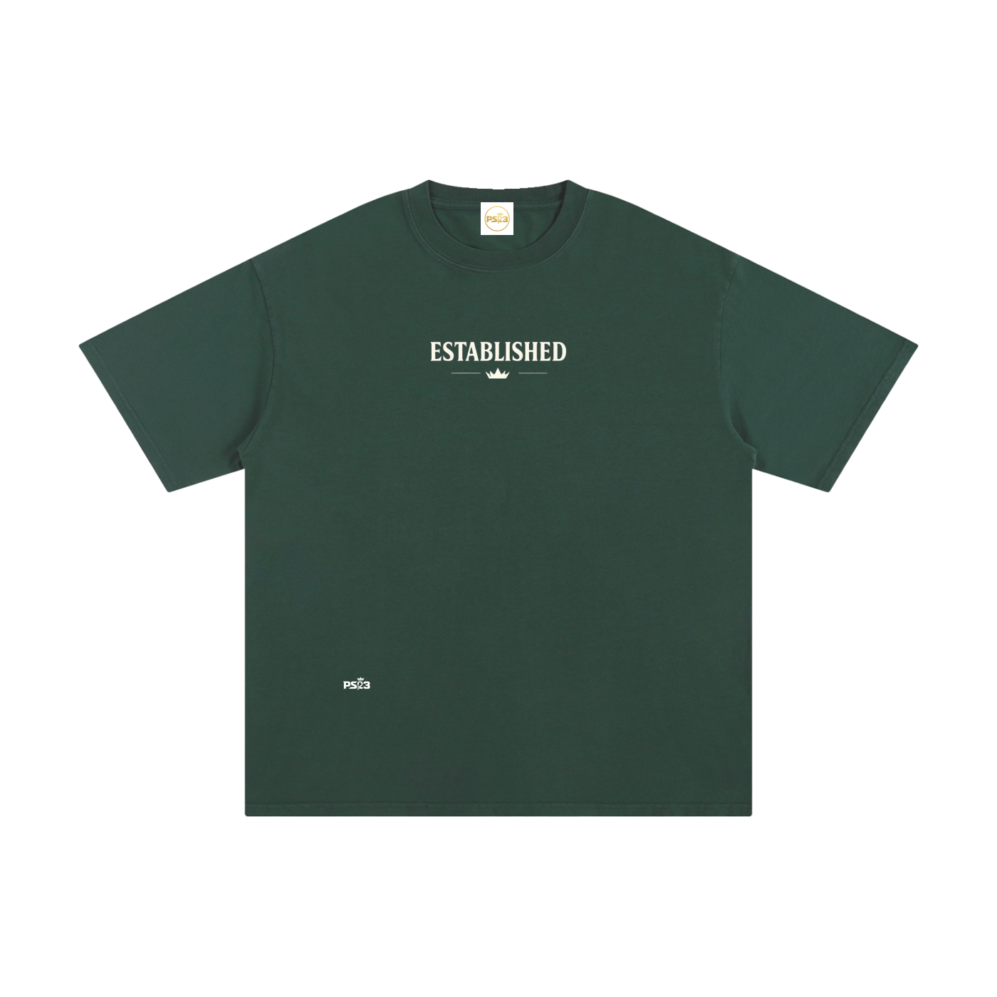 PS23 Established Unisex Pure Cotton T-Shirt