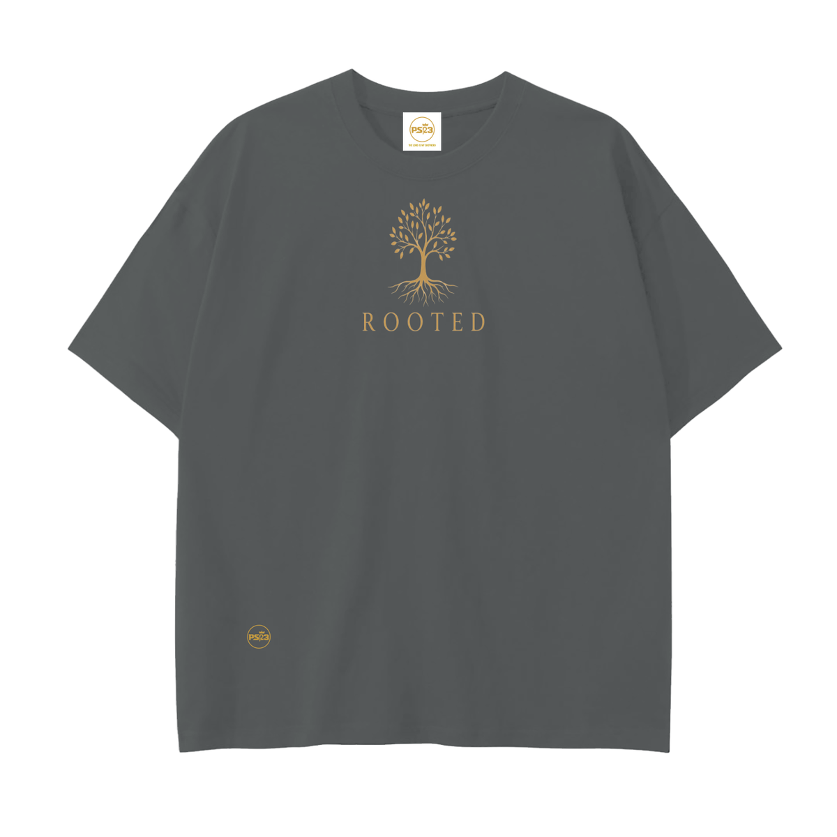 PS23 Rooted Drop Shoulder Cotton T-Shirt