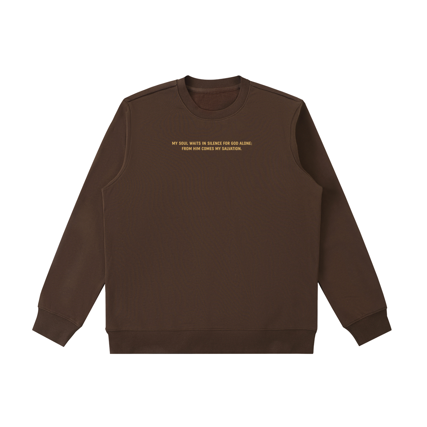 PS23 Psalm 62:1 Essential Heavyweight Crewneck  Sweatshirt