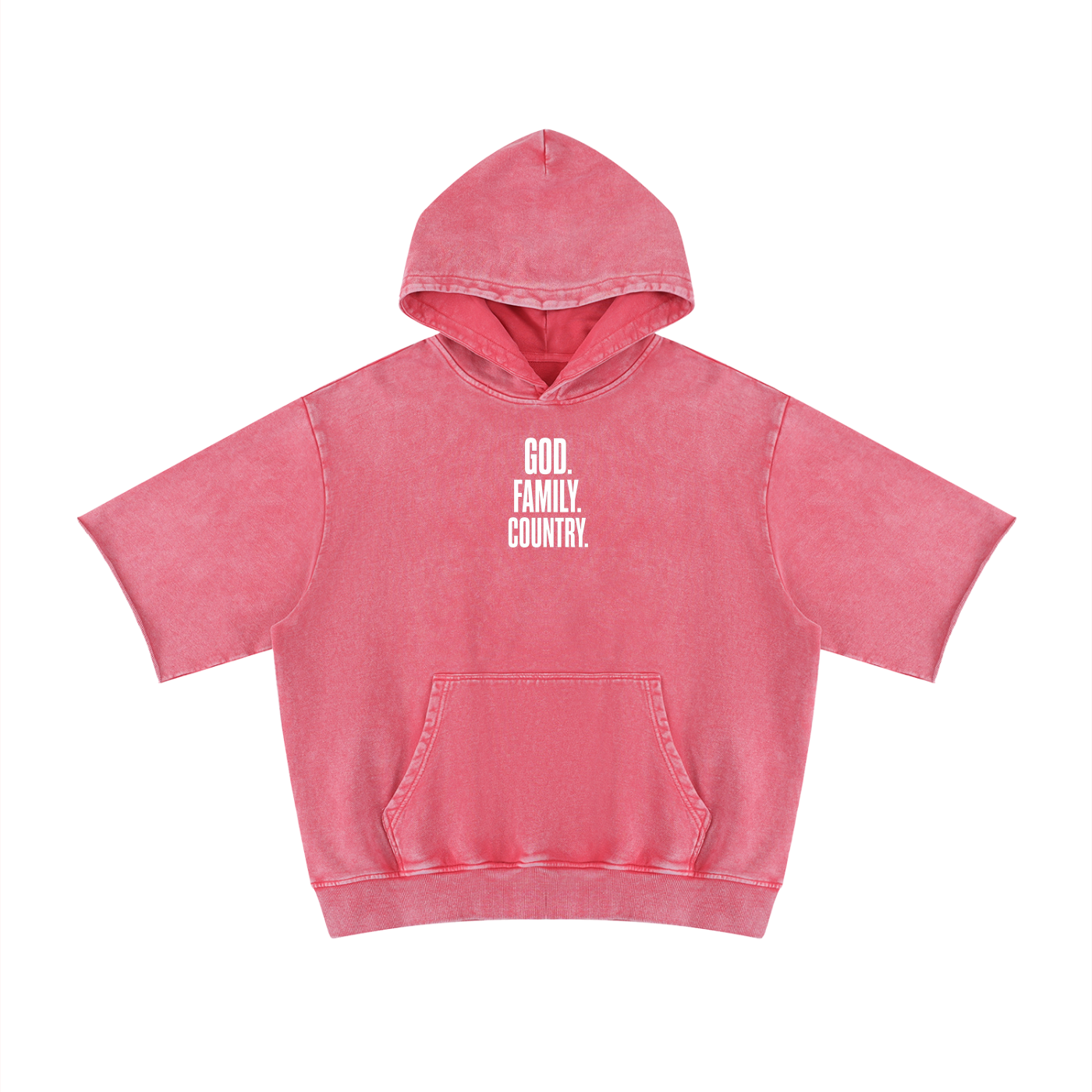 PS23 GFC Unisex Mineral Wash Short Sleeve Hoodie