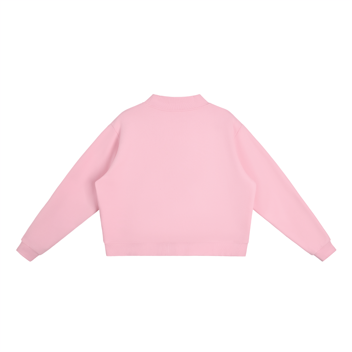 PS23 Dove Women Essential Fleece Mock-Neck Crew Sweatshirt