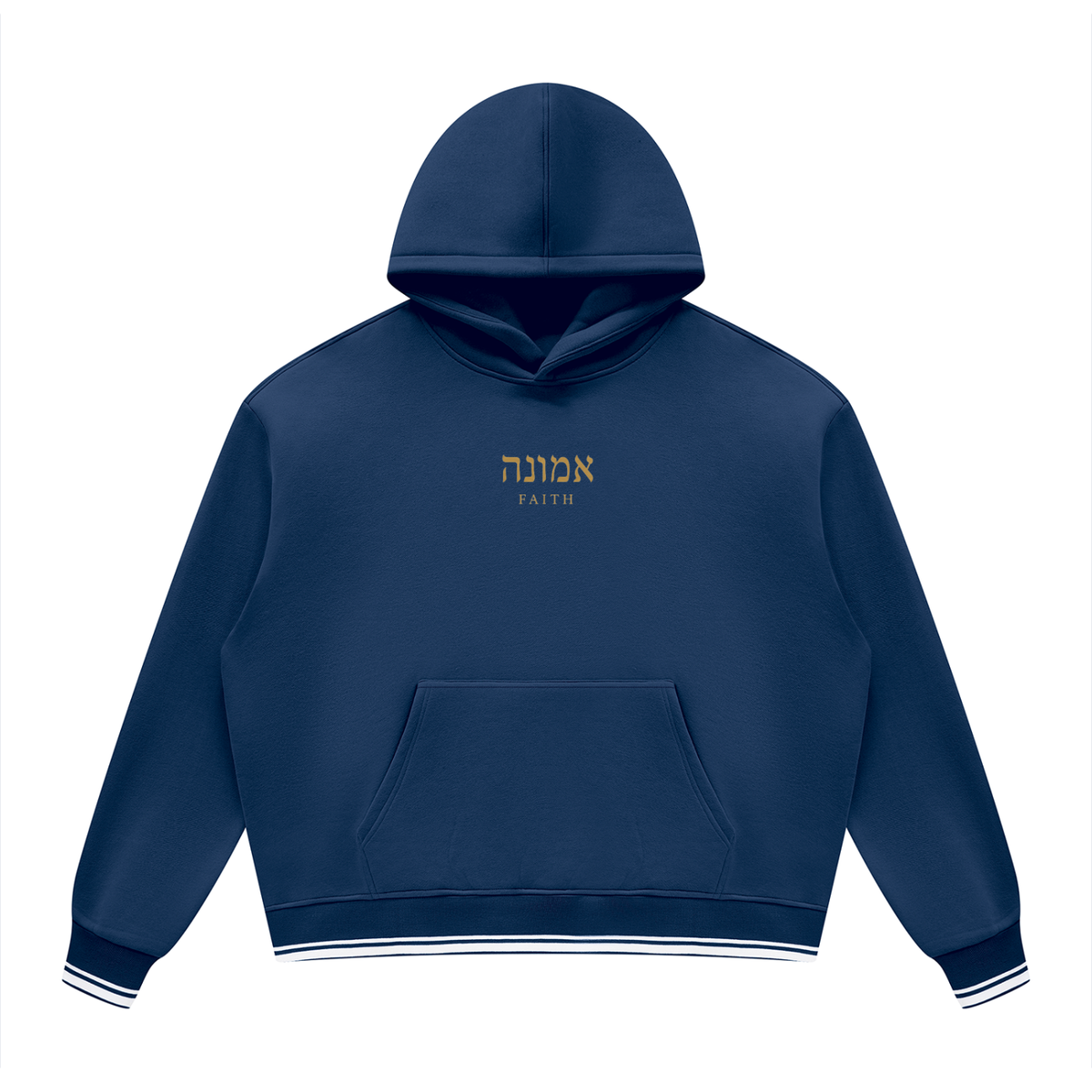 PS23 Hebrew Faith Unisex Oversized Color Block Fleece Hoodie