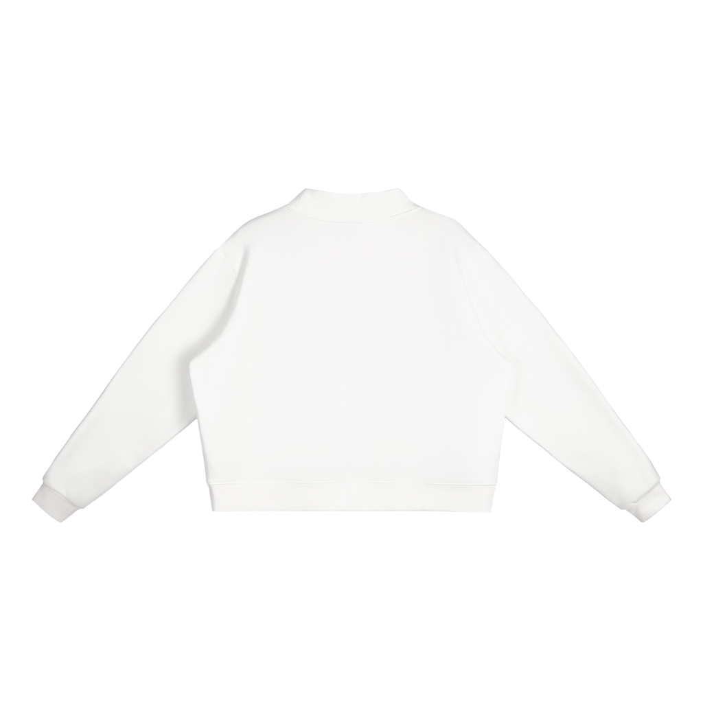 PS23 Women I shall not want Essential Fleece Mock-Neck Crew Sweatshirt