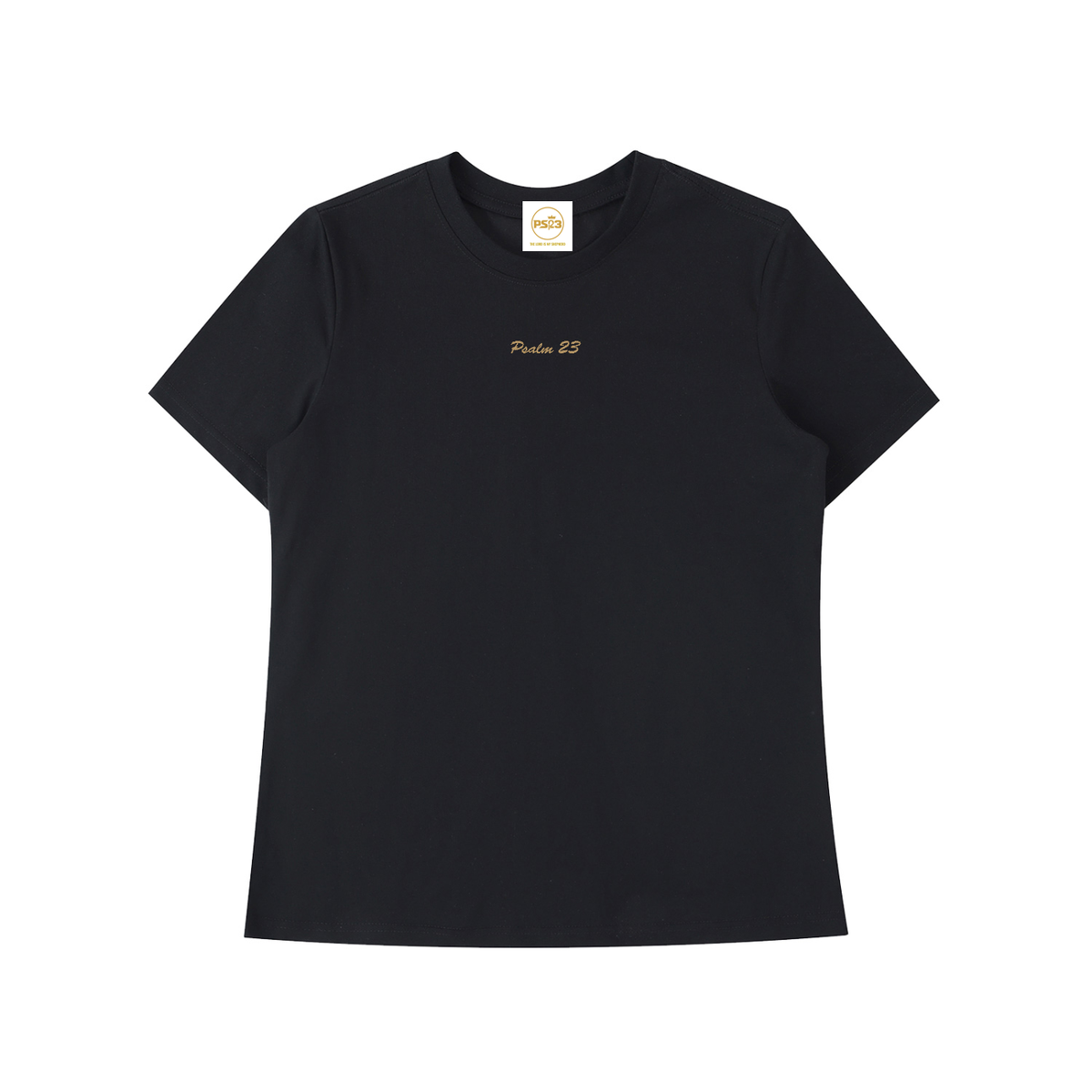 PS23 Embroidery Psalm 23 Women Essential Standard Shoulder T-Shirt