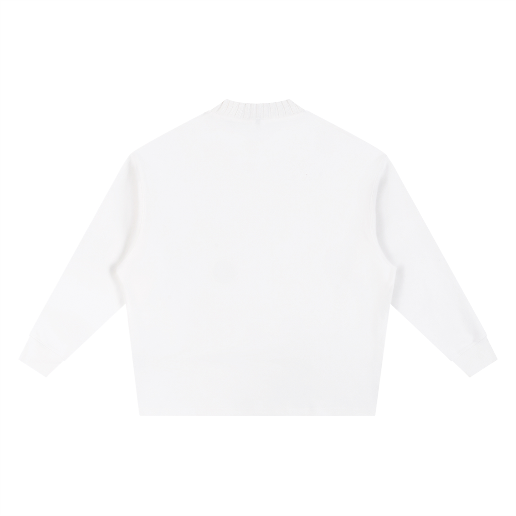 PS23 Hebrew Disciple Black Ink Knitted Round Neck Oversize Sweatshirt