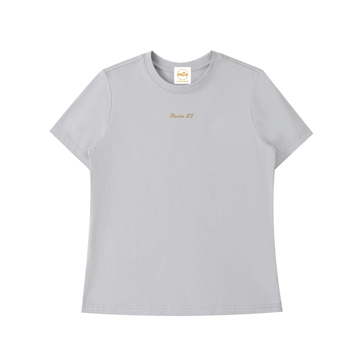 PS23 Embroidery Psalm 23 Women Essential Standard Shoulder T-Shirt