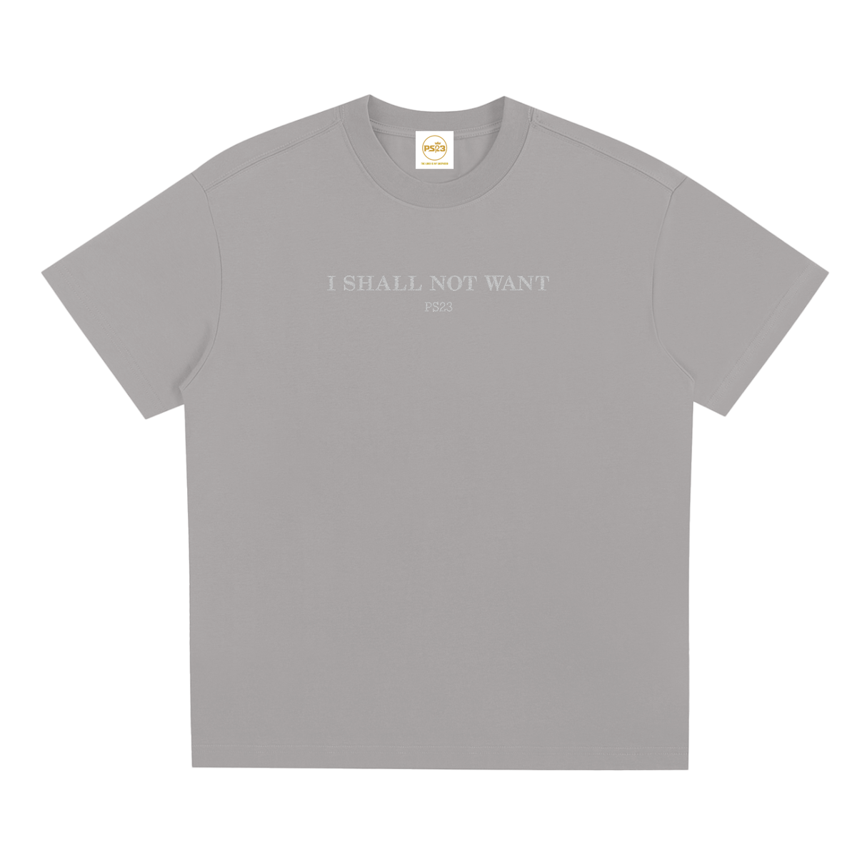 PS23 Embroidery I Shall Not Want Sorona Quick-Dry Cooling T-Shirt