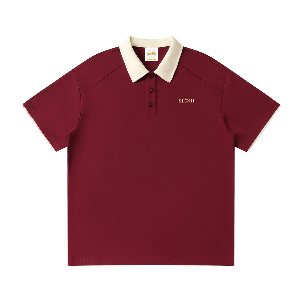 PS23 Bilingual Concept Selah Contrast Collar Raglan Polo Shirt