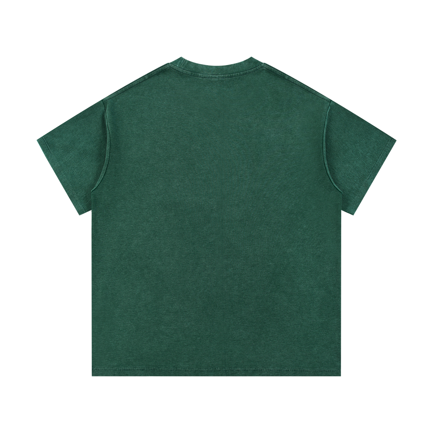 PS23 He makes me lie down in green pastures Mineral Wash Waffle Knit T-Shirt