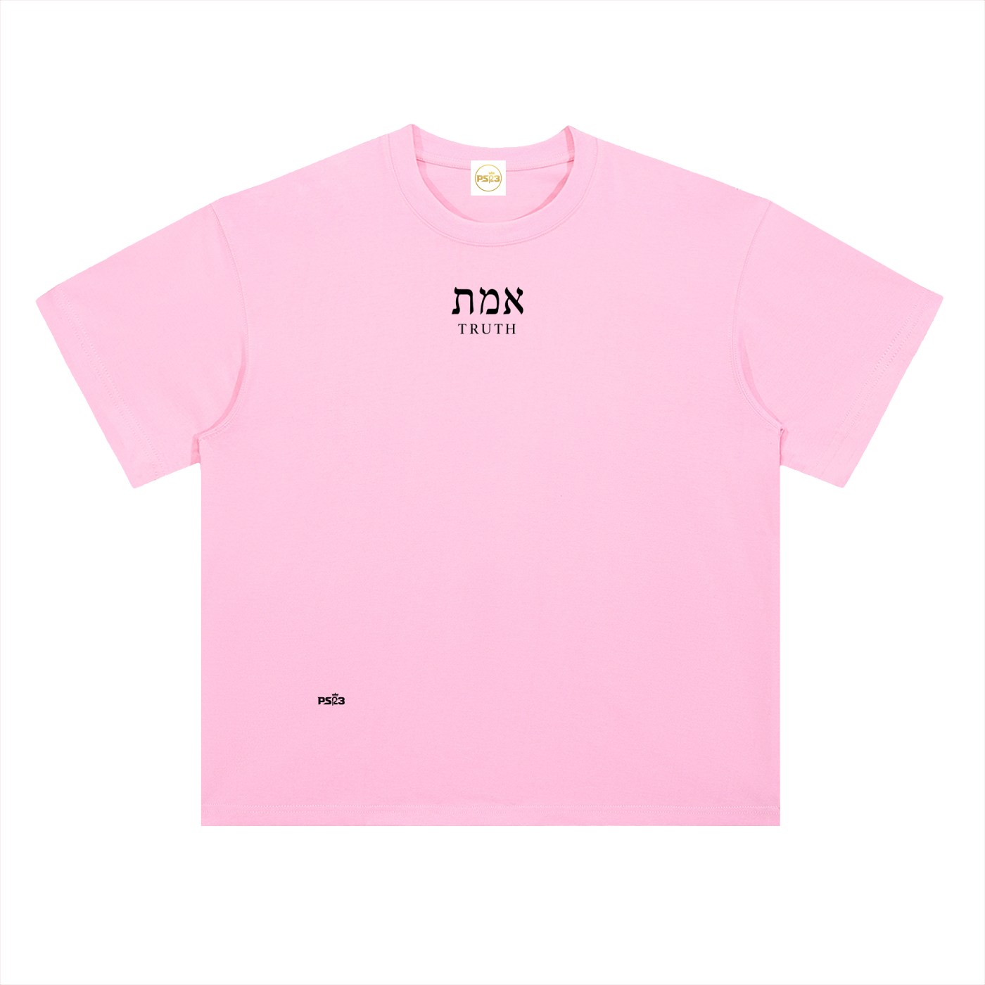 PS23 Hebrew Truth Heavyweight Drop Shoulder Cotton T-Shirt