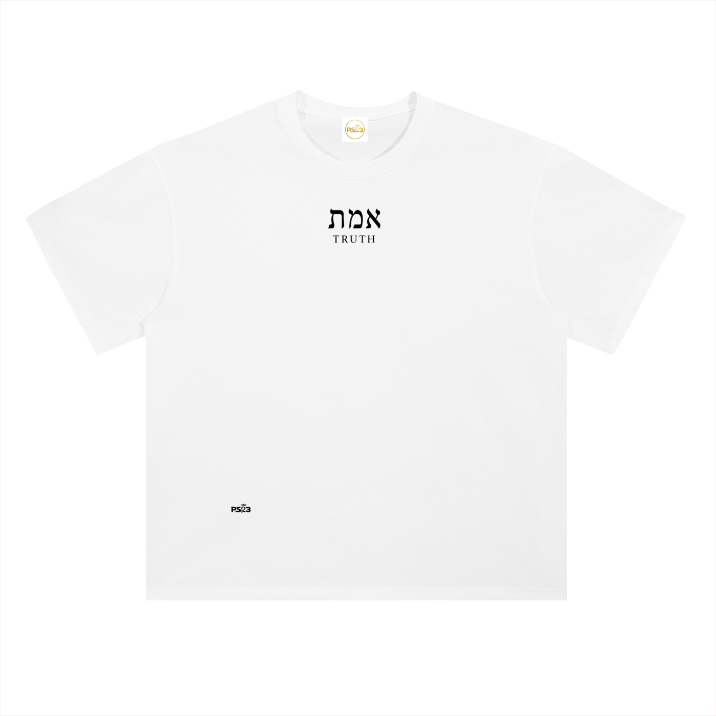 PS23 Hebrew Truth Heavyweight Drop Shoulder Cotton T-Shirt