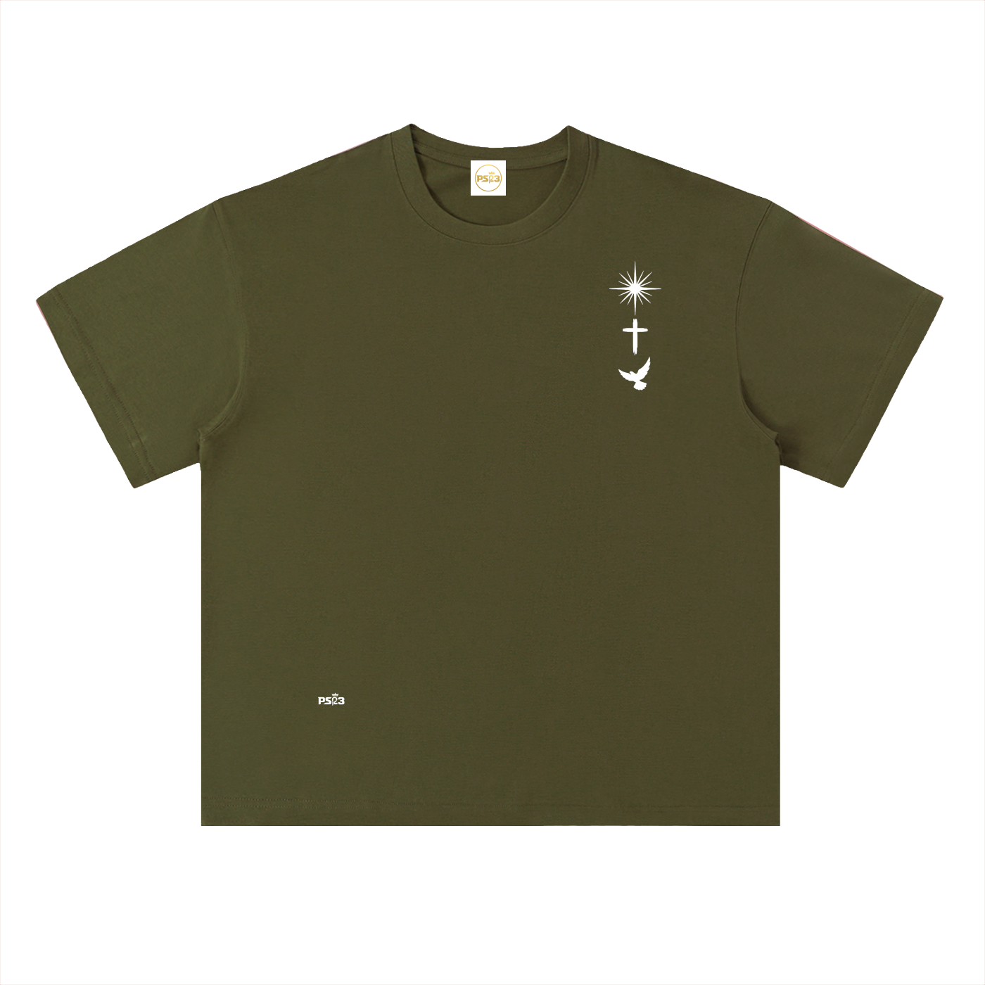 PS23 Trinity Heavyweight Drop Shoulder Cotton T-Shirt
