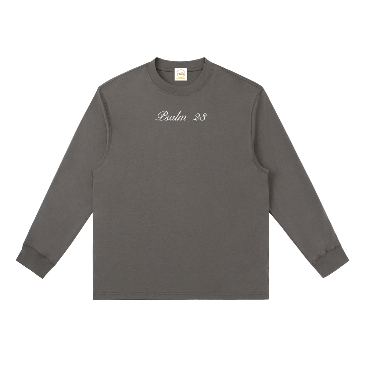 PS23 Embroidery Essential Crewneck Long-Sleeve T-Shirt