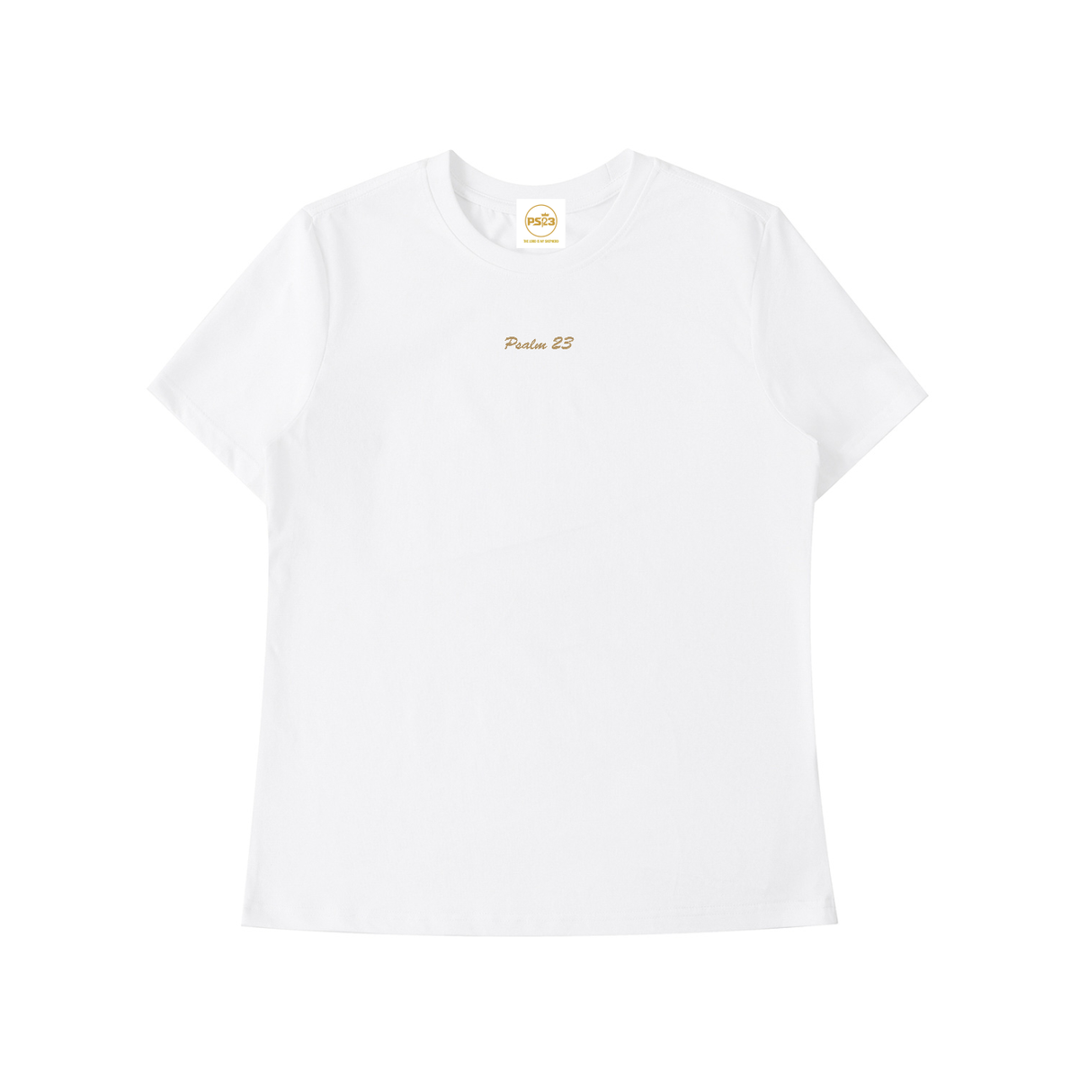 PS23 Embroidery Psalm 23 Women Essential Standard Shoulder T-Shirt