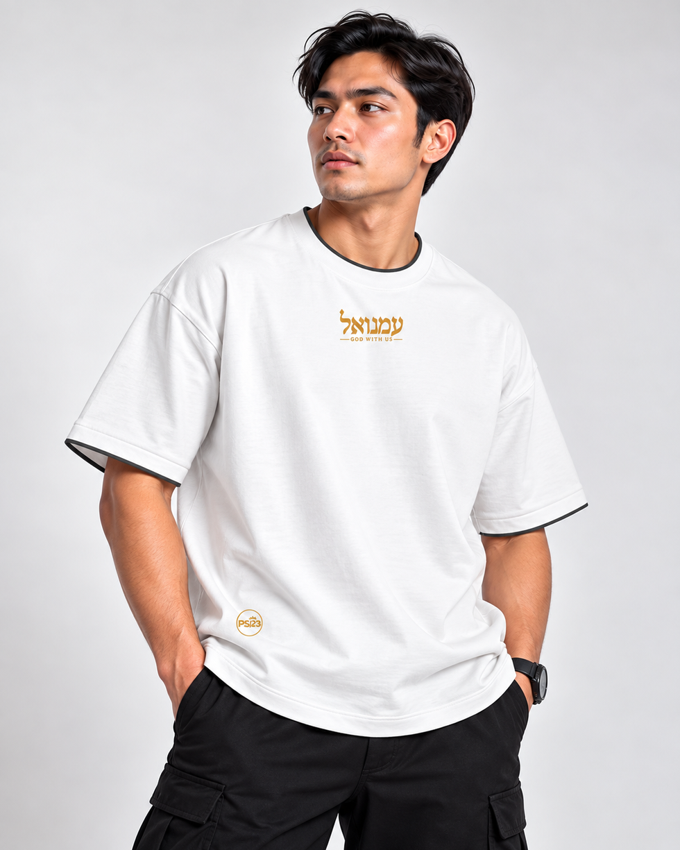 PS23 Hebrew God with us Unisex Regular Fit Comfort T-Shirt