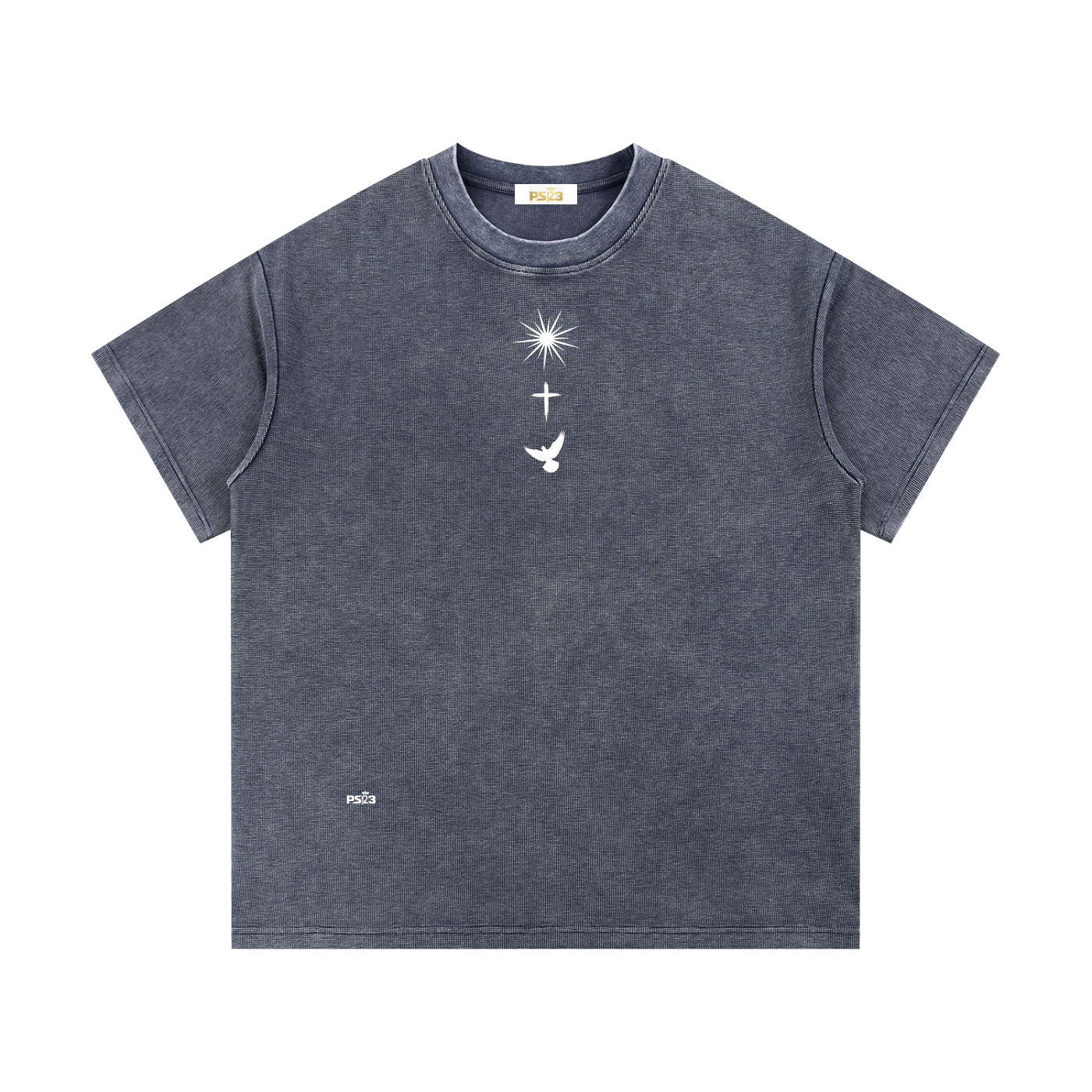 PS23 Trinity Mineral Wash Waffle Knit T-Shirt