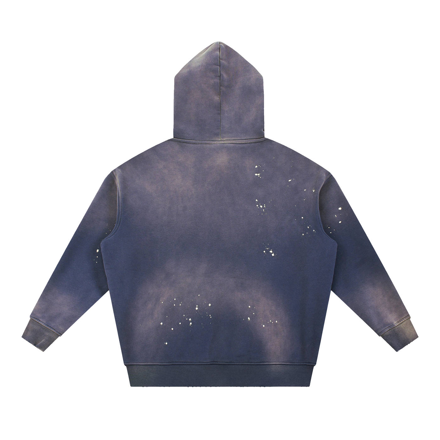 PS23 Hebrew Psalm 23:1 Vintage Washed Frayed Fleece Hoodie