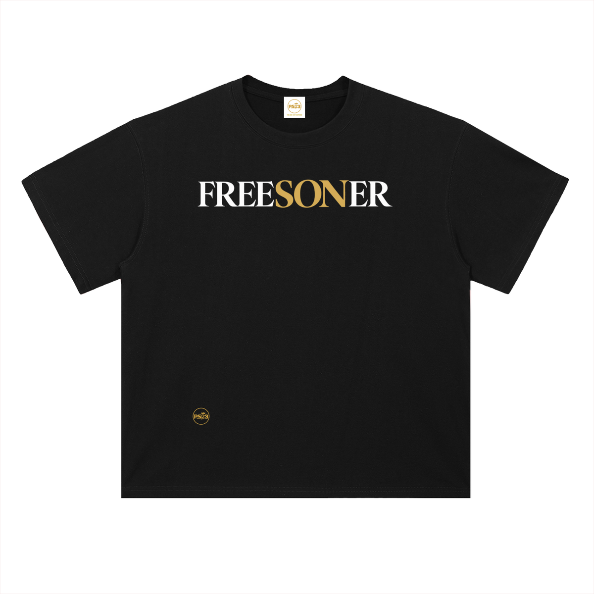PS23 FREESONER Heavyweight Drop Shoulder Cotton T-Shirt
