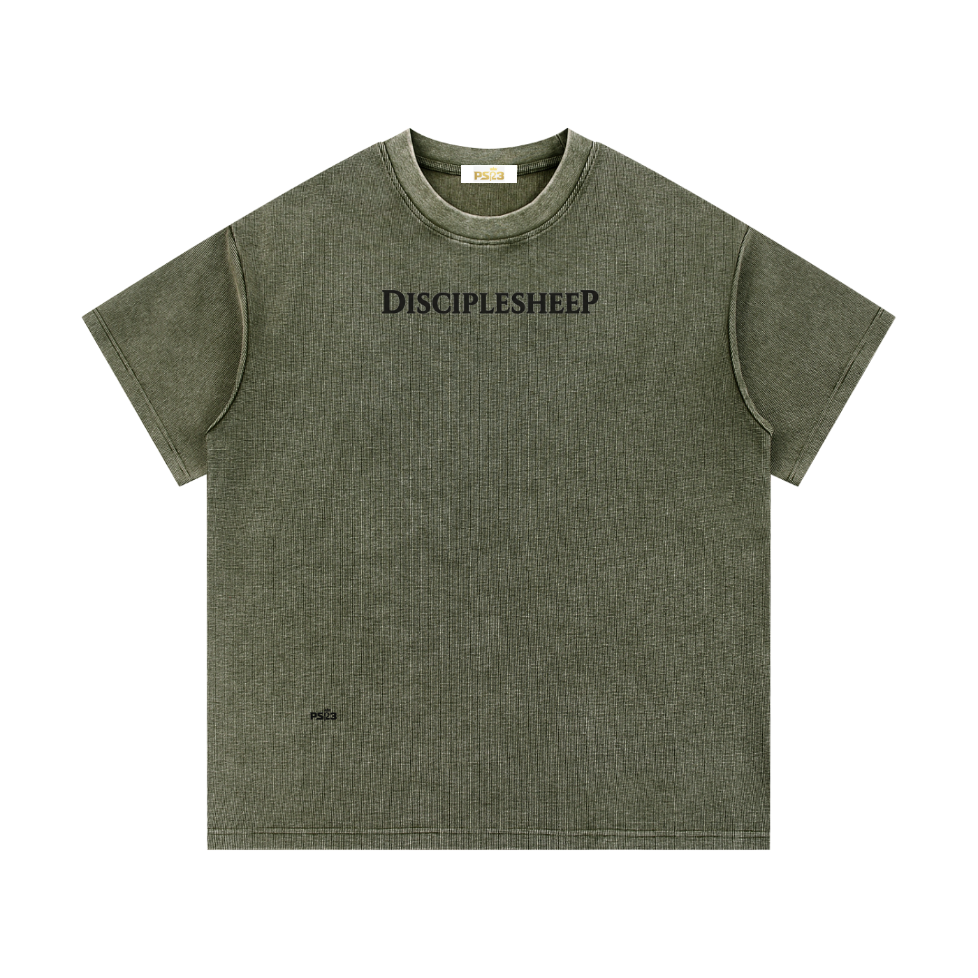 PS23 DisciplesheeP Mineral Wash Waffle Knit T-Shirt