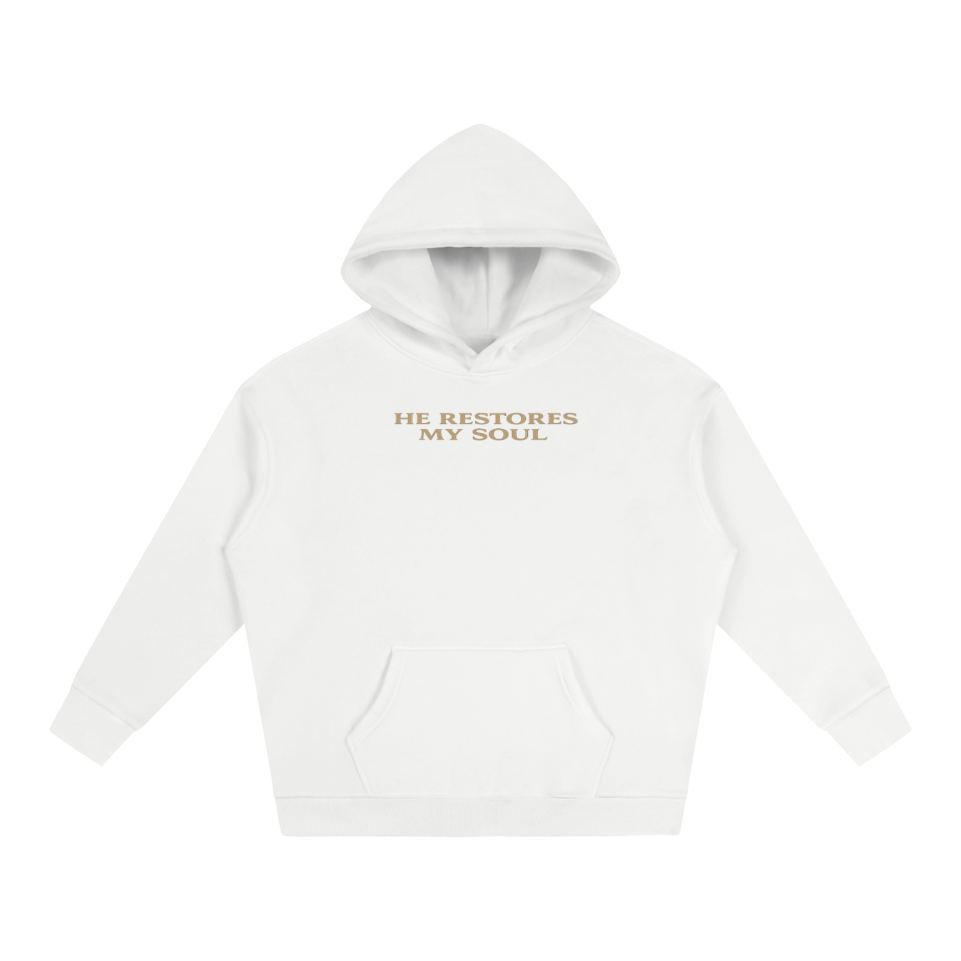PS23 He restores my soul Oversize Fleeced Hoodie