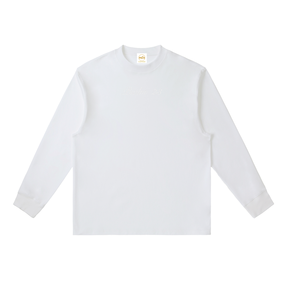 PS23 Embroidery Essential Crewneck Long-Sleeve T-Shirt